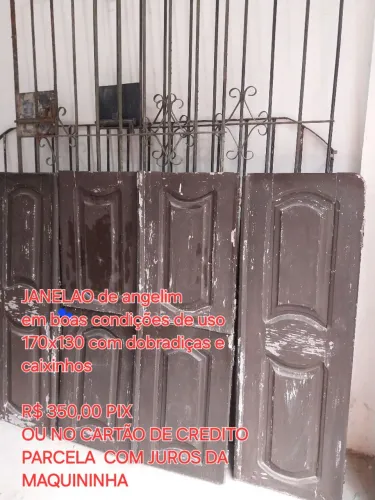 Janela de 4 folhas de angelin e grade
