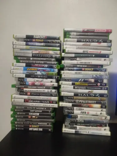 Lote 56 jogos Xbox e PlayStation