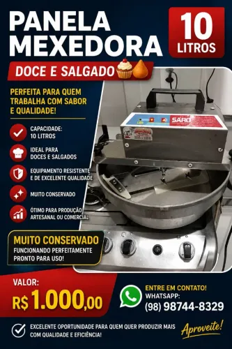 Panela elétrica de brigadeiro e salgado