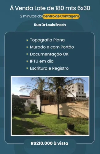 Vendo ou Financio lote 180m2 bairro Maracanã
