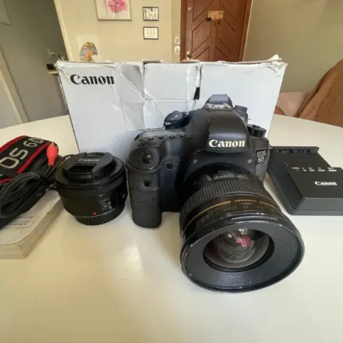 Pra sair hoje - Canon 6D + 2 lentes, caixa...