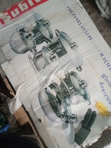 JOGO DE PANELA 12 PEÇAS EM AÇO INOX 