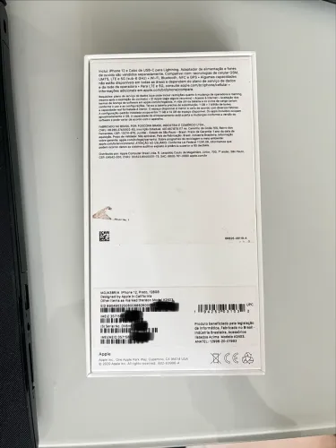 Celular IPhone 12 128GB Preto Impecável 