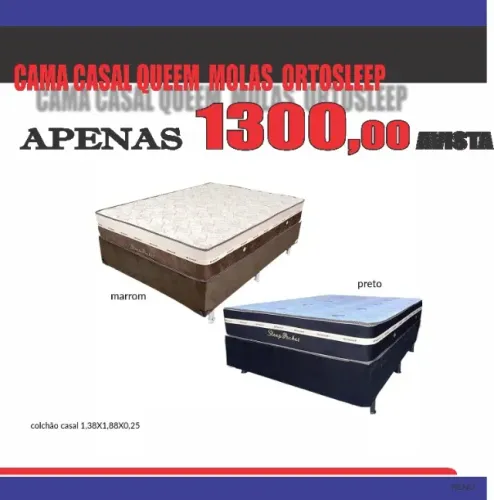 CAMA QUEEM COMPLETA ORTOSLEEP MOLAS