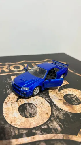 Miniatura Skyline GTR R34 Velozes e Furiosos