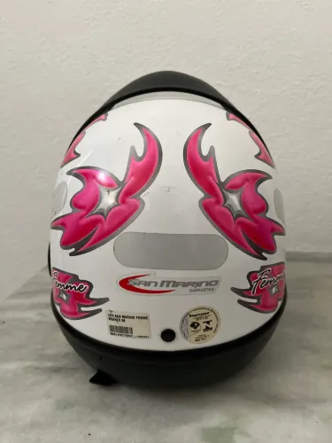 Capacete SAN Marino branco feminino