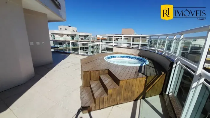 Linda cobertura de 3 quartos com hidro a venda no Braga - Cabo Frio - RJ