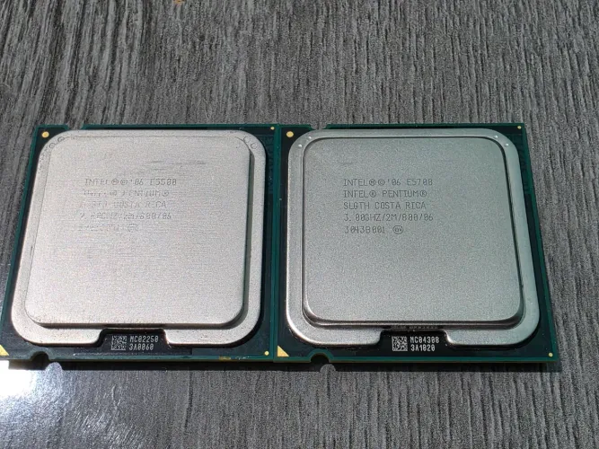 Processadores Intel Pentium E5700 + E5500 Socket LGA 775