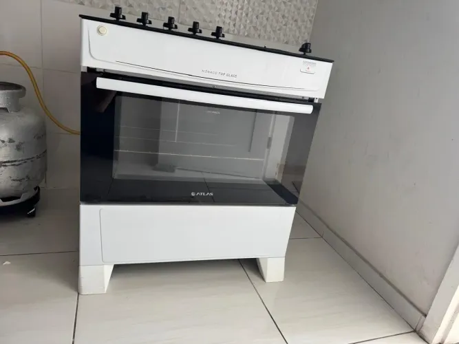 Fogão Atlas 5 Bocas Branco - Seminovo, Excelente Estado