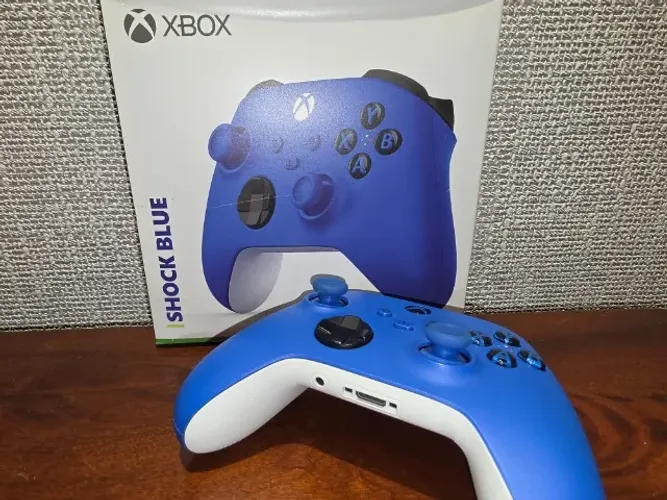 Controle Xbox Series Shock Blue Com Caixa - Muito Conservado