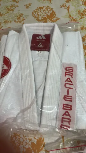 KIMONO GRACIE BARRA ADIDAS A2 - BRANCO NOVO