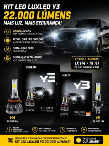 KIT LED LUXLED Y3 - 22.000 LÚMENS