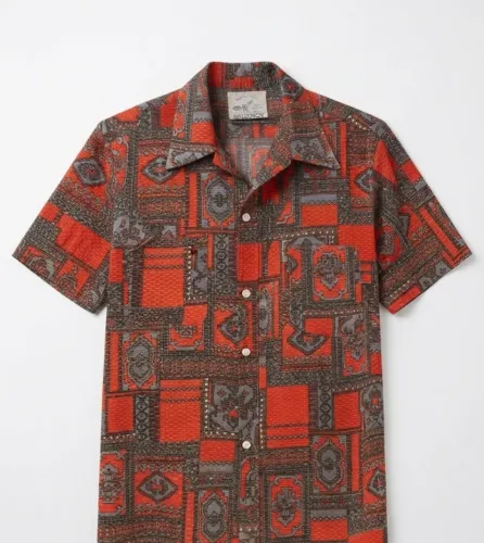Camisa Estampada de Manga Curta