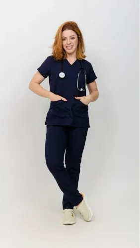 Scrub azul marinho