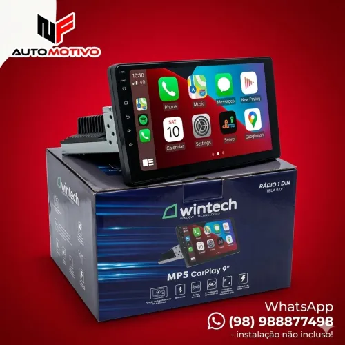Mp5 1 din 9 polegadas com CarPlay 