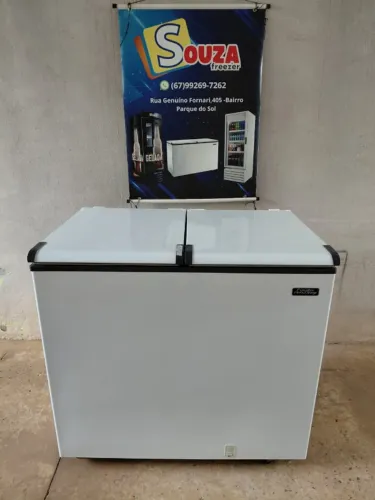 Freezer Esmaltec 320 litros seminovo