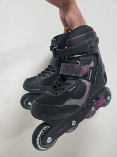 Patins Oxelo Fit3 seminovo quase nunca usado, inclui kit proteção