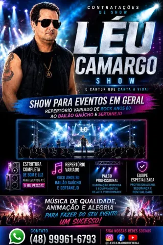Cantor para eventos show completo 