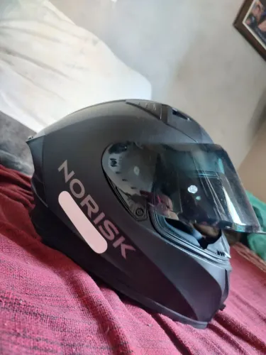 Capacete Moto Norisk Flow Tam 58 Preto Fosco (Ótimo Estado)