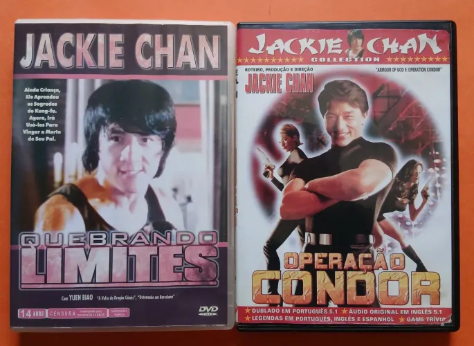 Dvd Quebrando Limites + Operação Condor - Jackie Chan