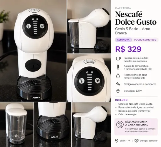 Cafeteira Nescafé Dolce Gusto Genio S Branca - Seminova