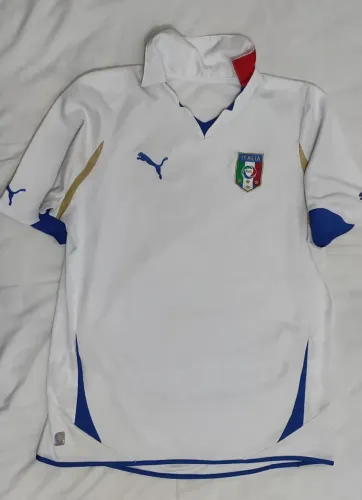 Camisa Itália Puma Branca Retrô Seleção Italiana Tam G