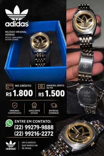 relogio adidas original, com etiqueta, garantia e caixa, recem saido da loja