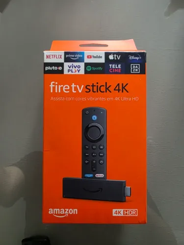 Fire TV Stick 4K Amazon - Completo na Caixa + Controle Alexa