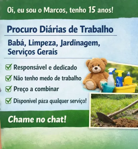 Procuro diárias pra ganha meu dinheiro