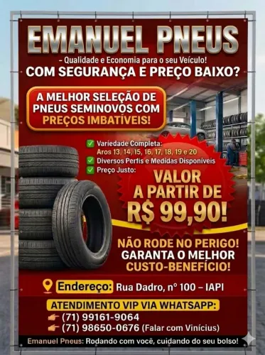 Vendas de pneus barato em salvador maia vida e seminovos aro 13 14 15 16 17 18 19 20