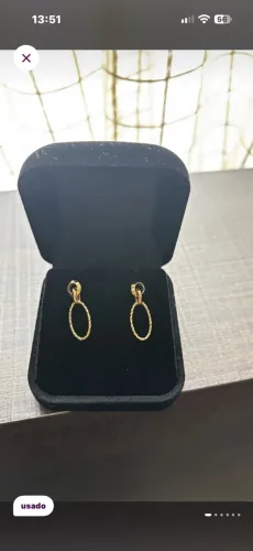 Brinco de Ouro 18k elos