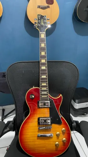 Guitarra lespaul goldin