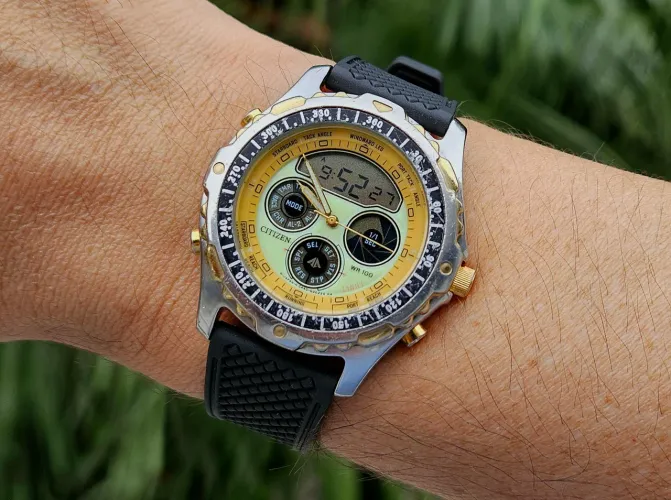 Citizen Promaster Combo C440 Yacht Timer Natulite 1996 Revisado