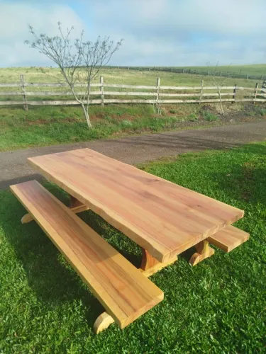 Mesa com bancos