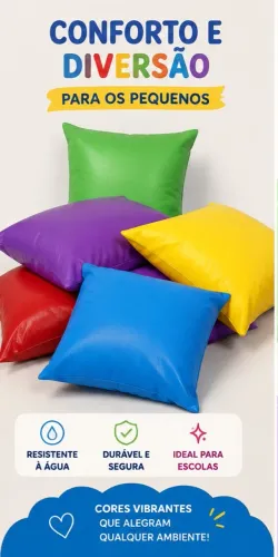 Almofada corino 40x40 resistente a água