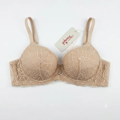 Sutiã Lingerie Renda Triumph Nude / Rosé Novo com Etiqueta (Efeito Levanta e Modela)