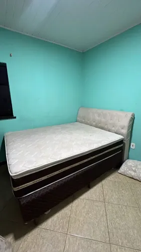 Cama Box Queen Size (Box+Colchão) Umaflex Molas ensacadas + Cabeceira Luxo