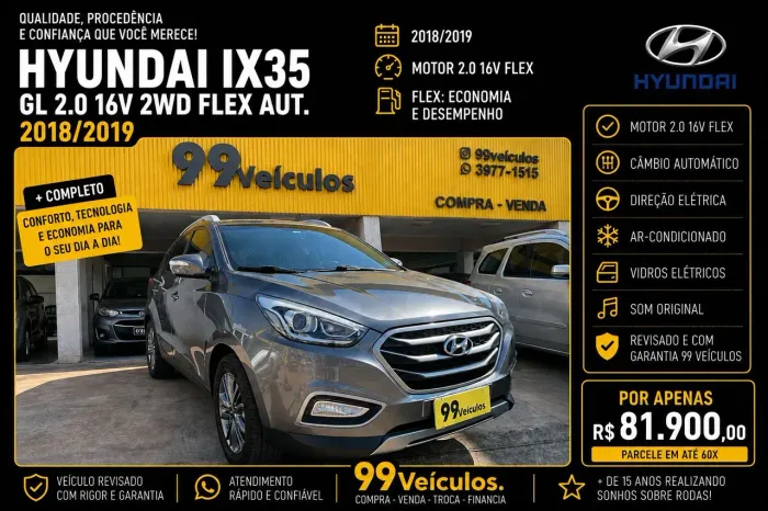 Hyundai IX35 GL 2.0 16V 2WD Flex Aut. 2019