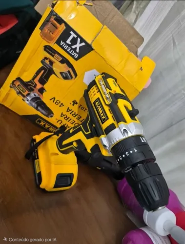 Parafusadeira e Furadeira ALOBRAX 48V (OBRA-101) +Kit de Acessorios