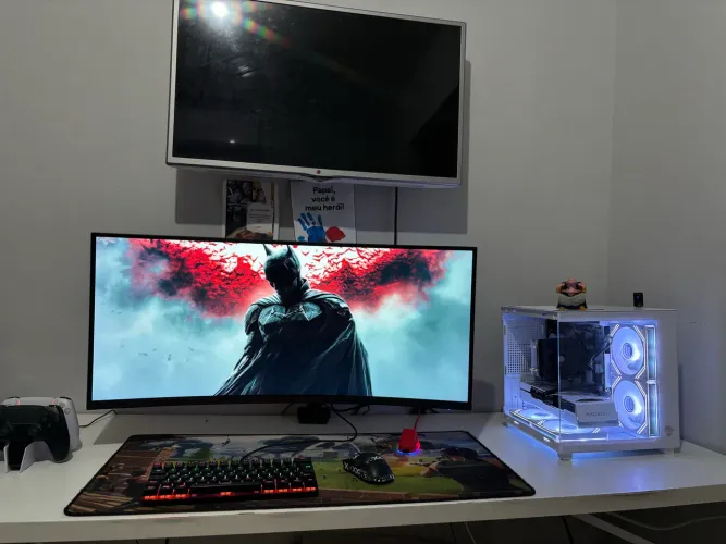 Pc gamer completo novo e garantia - r7 5700x + rx 7600 8gb + 32gb ram + monitor 27 100hz +