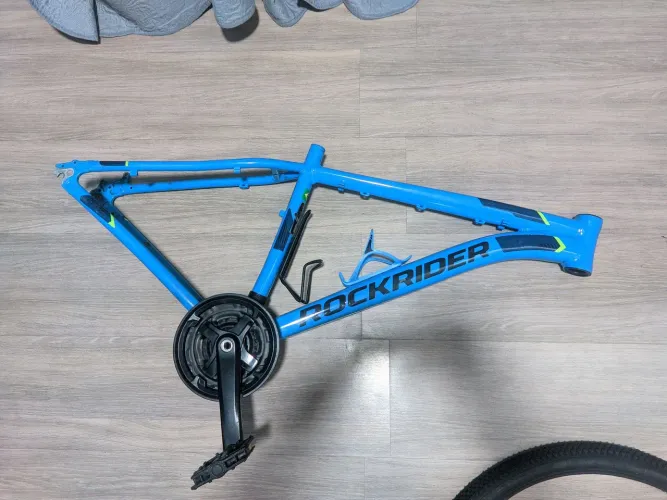 Quadro bicicleta Rockrider ST 120  Aro 29 azul + Pneu Levorin Eruption novo de brinde