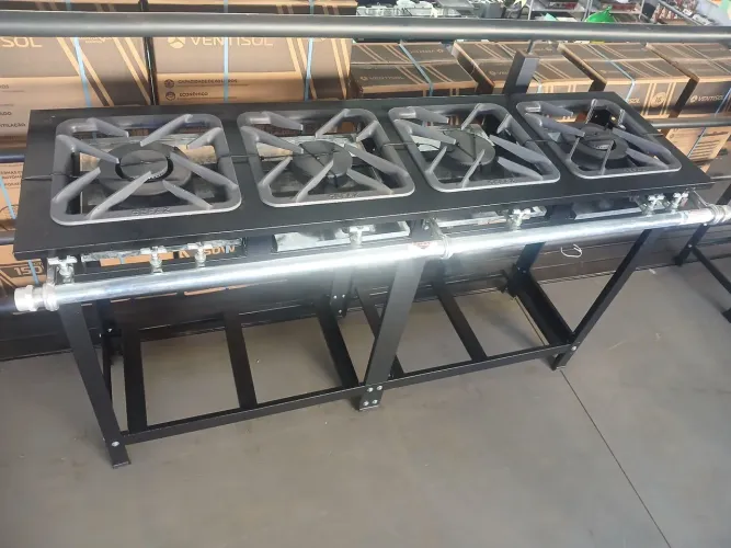 Fogão Industrial 4 Bocas em Linha 30x30 Cefaz