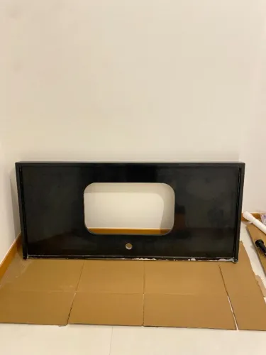 Bancada de Granito Preto São Gabriel 130 x 60 cm | Nova | Saia 6 cm