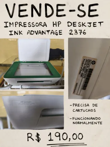 Impressora multifuncional Hp Deskjet Ink
