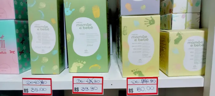 PRODUTOS NATURA, EUDORA O BOTICÁRIO