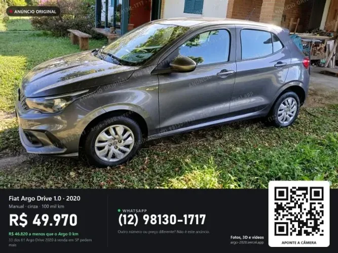 Fiat Argo Drive 1.0 6V Flex 2020