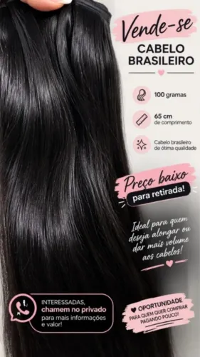 Mega hair, cabelo brasileiro 100gm  65cm