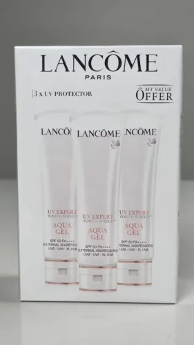  Protetor Solar Aqua Gel SPF50 3X de 50ml (Produto de mostruário)