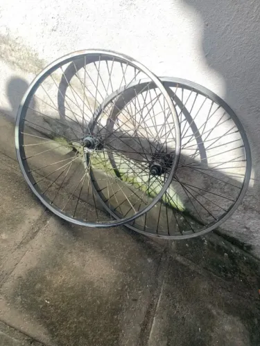 Par de rodas aro 26 dianteira+traseira com catraca usada
