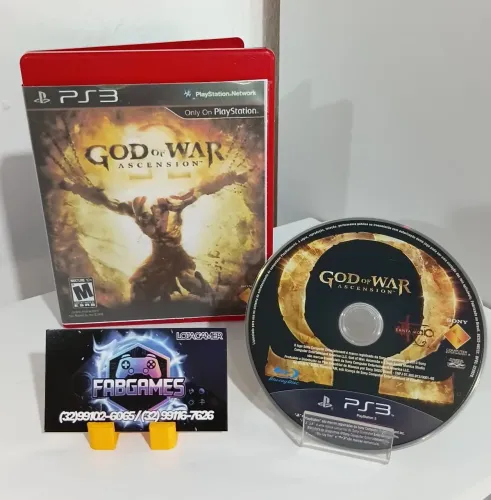 JOGO PS3 God of War Ascension. Aqui na LOJA FABGAMES